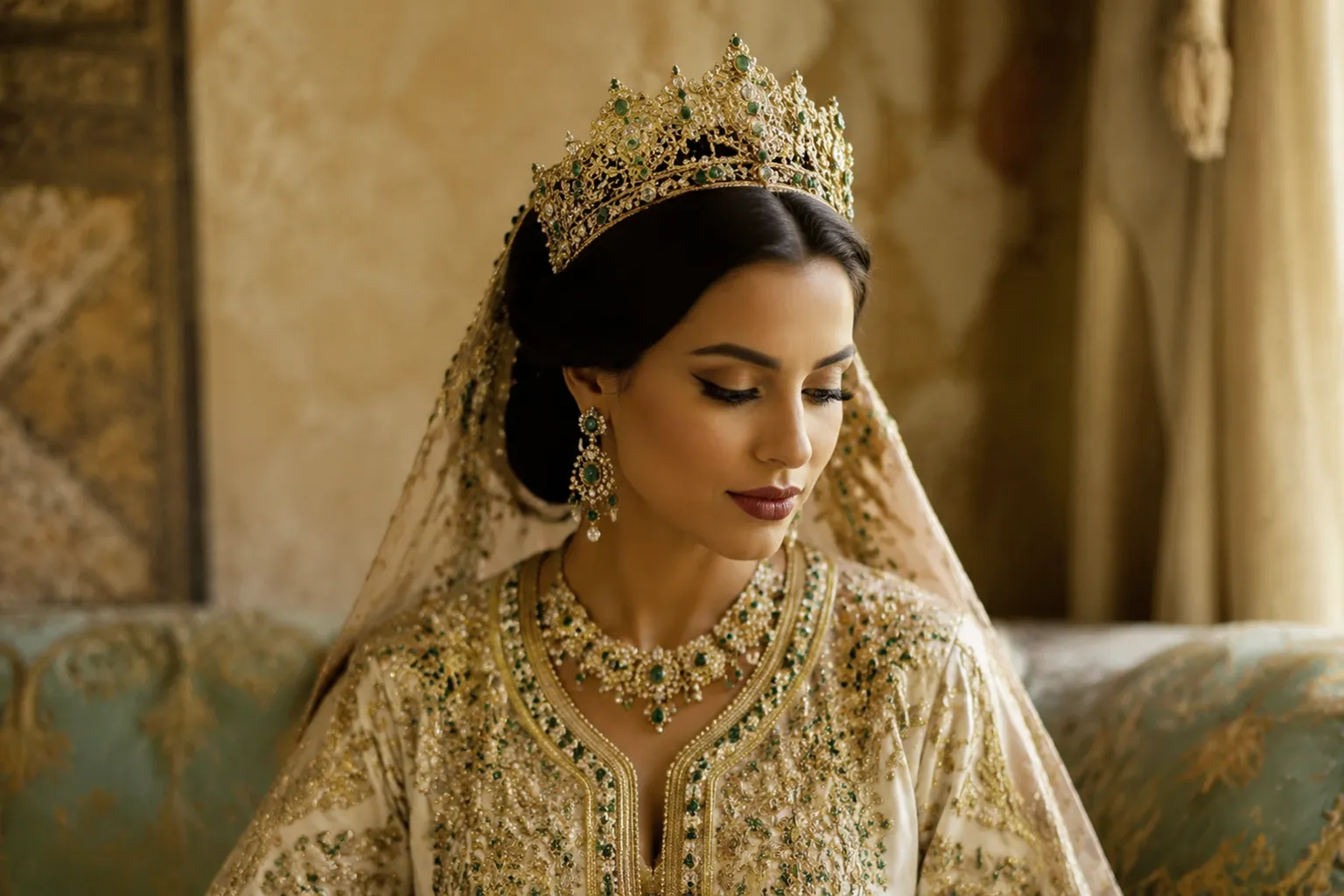 Moroccan Bridal Crown And Headpiece Options